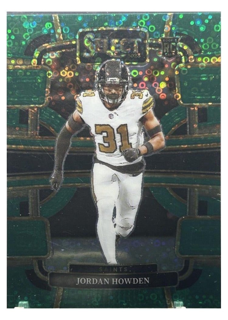 2023 Panini Select Base Set Jordan Howden Disco Green Prizm #70 card