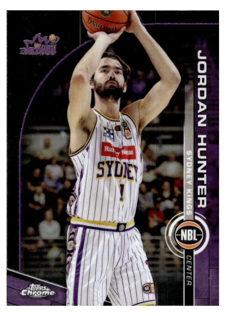 2023-24 Topps Chrome NBL Base Set Jordan Hunter #81 card