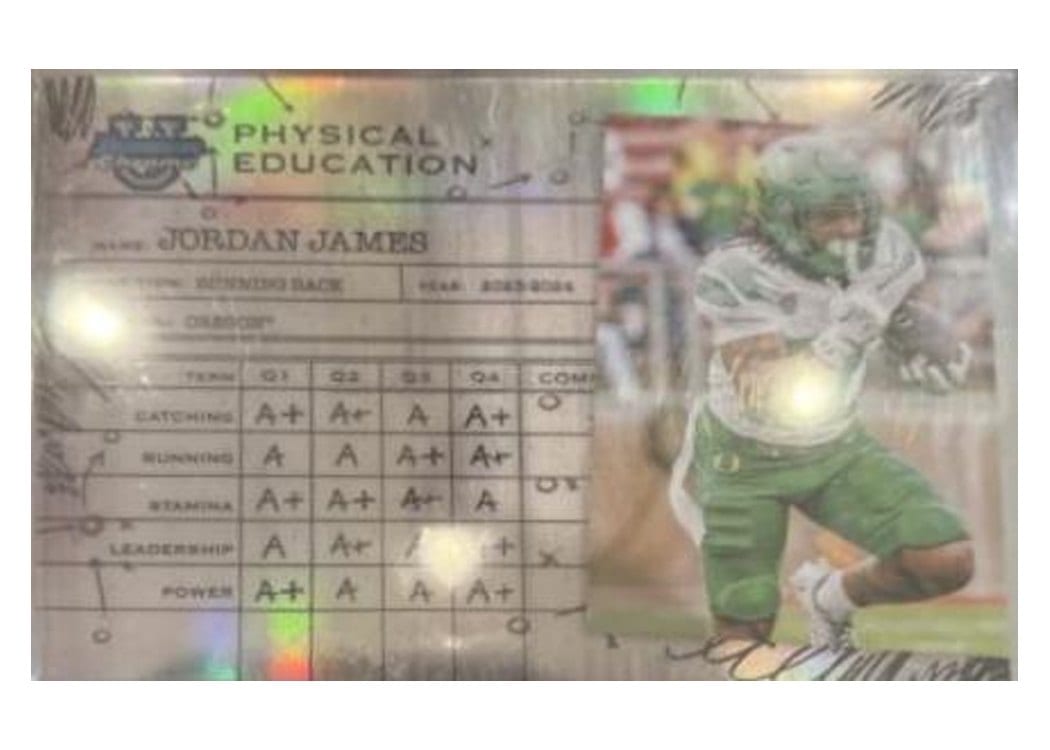 2024 Bowman University Chrome Physical Education Set Jordan James #PE-12 card