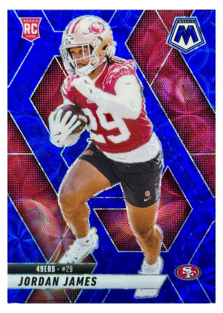 2025 Panini Mosaic Base Set Jordan James #370 card