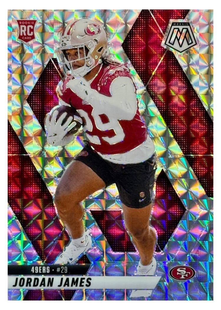 2025 Panini Mosaic Base Set Jordan James #370 card