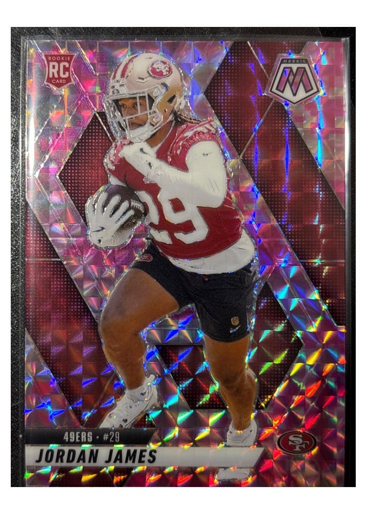 2025 Panini Mosaic Base Set Jordan James #370 card