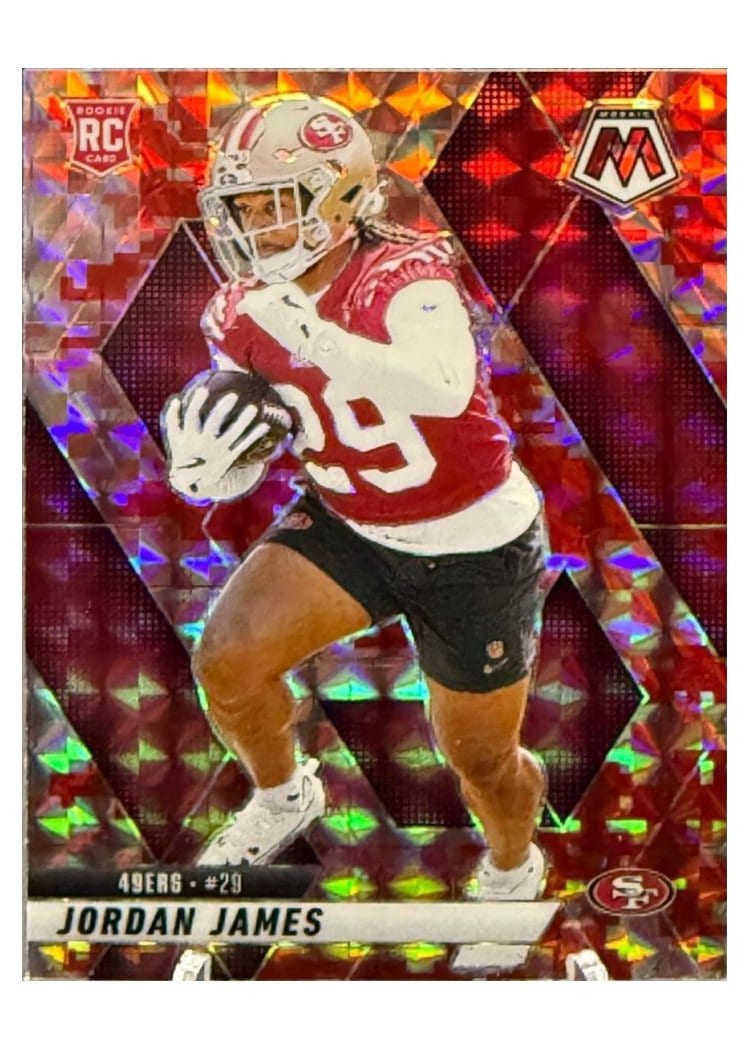 2025 Panini Mosaic Base Set Jordan James #370 card