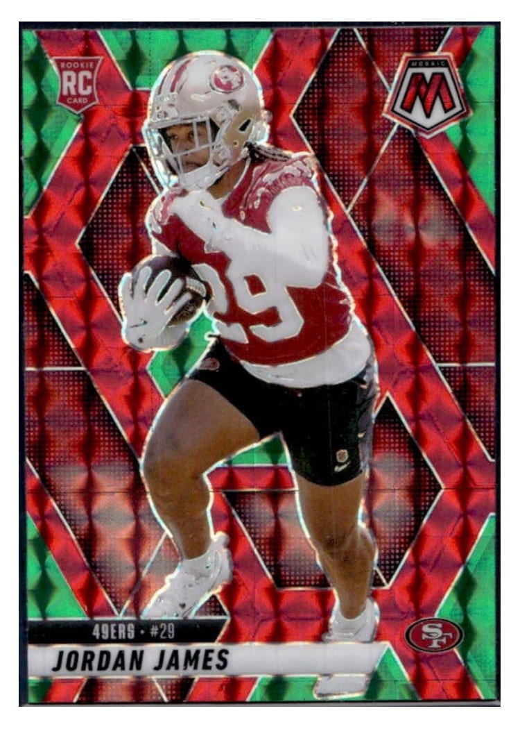 2025 Panini Mosaic Base Set Jordan James #370 card