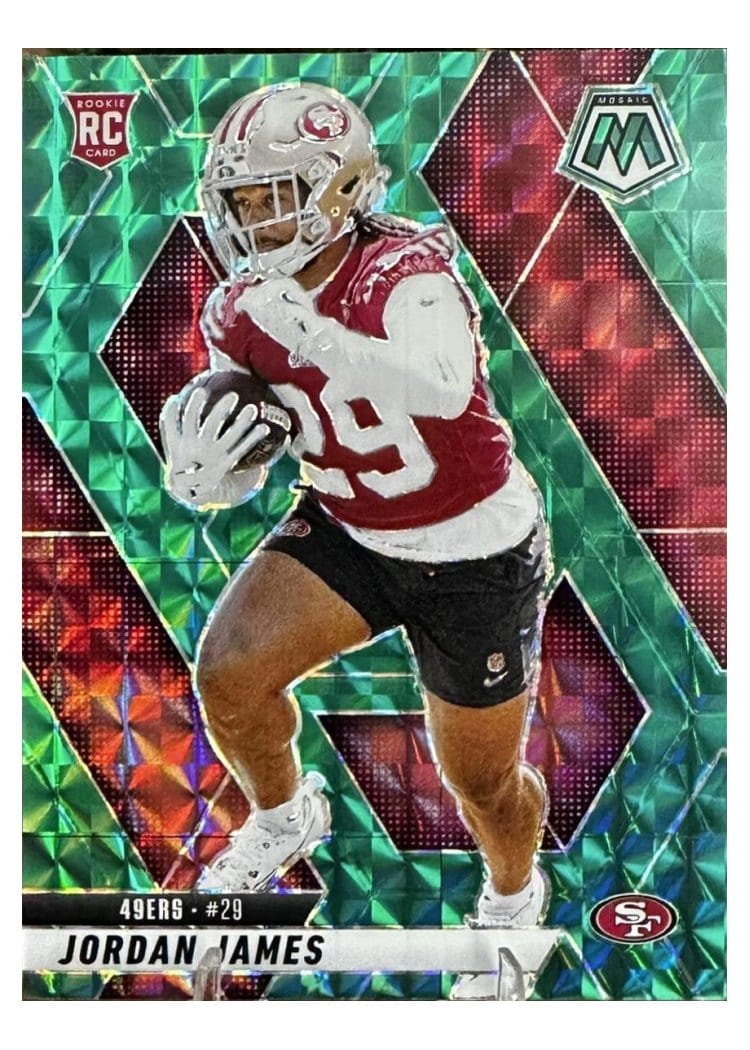 2025 Panini Mosaic Base Set Jordan James Green #370 card