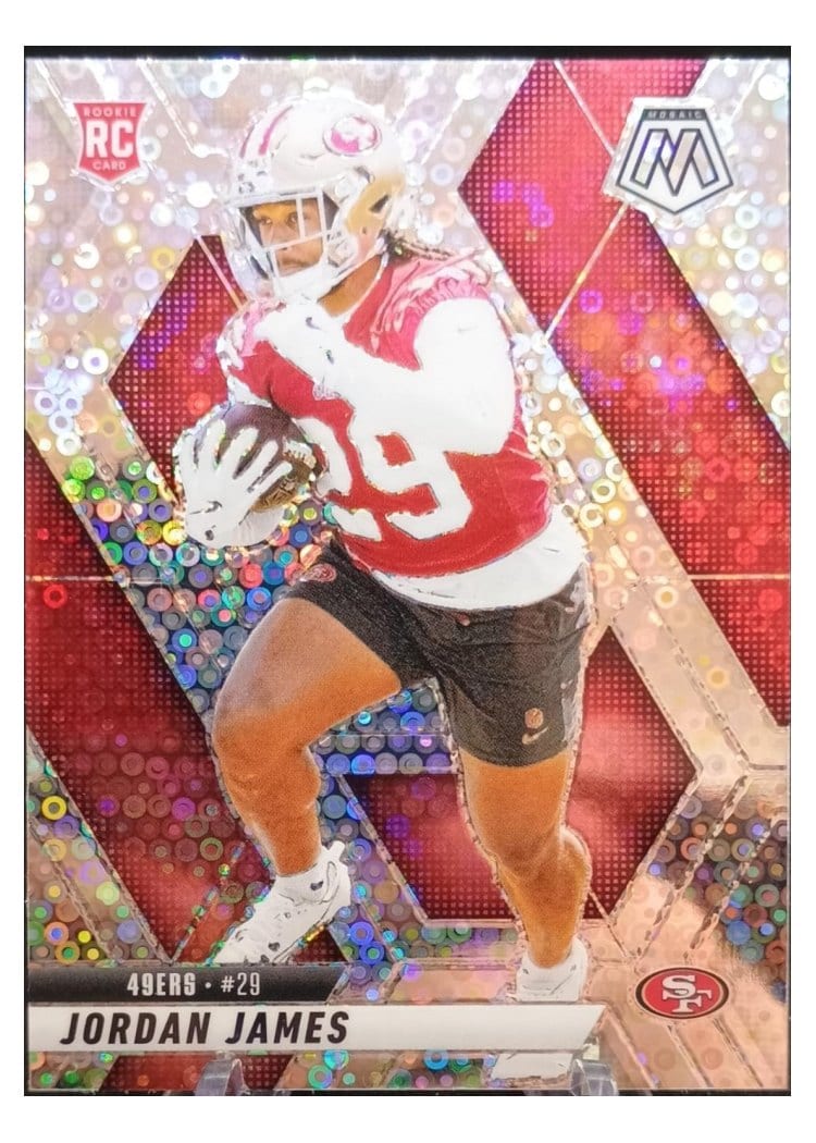 2025 Panini Mosaic Base Set Jordan James #370 card