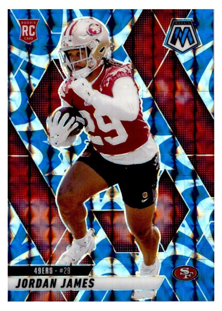 2025 Panini Mosaic Base Set Jordan James #370 card