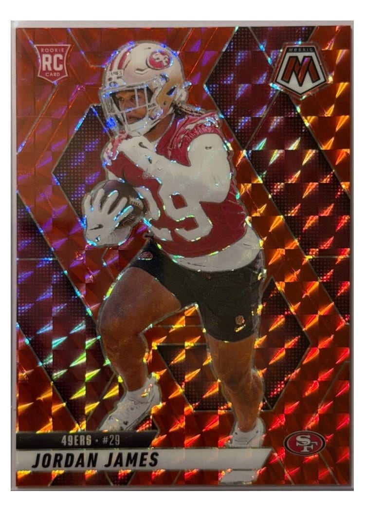 2025 Panini Mosaic Base Set Jordan James #370 card