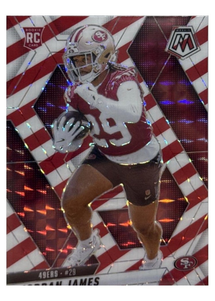 2025 Panini Mosaic Base Set Jordan James #370 card