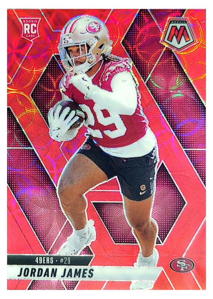 2025 Panini Mosaic Base Set Jordan James #370 card