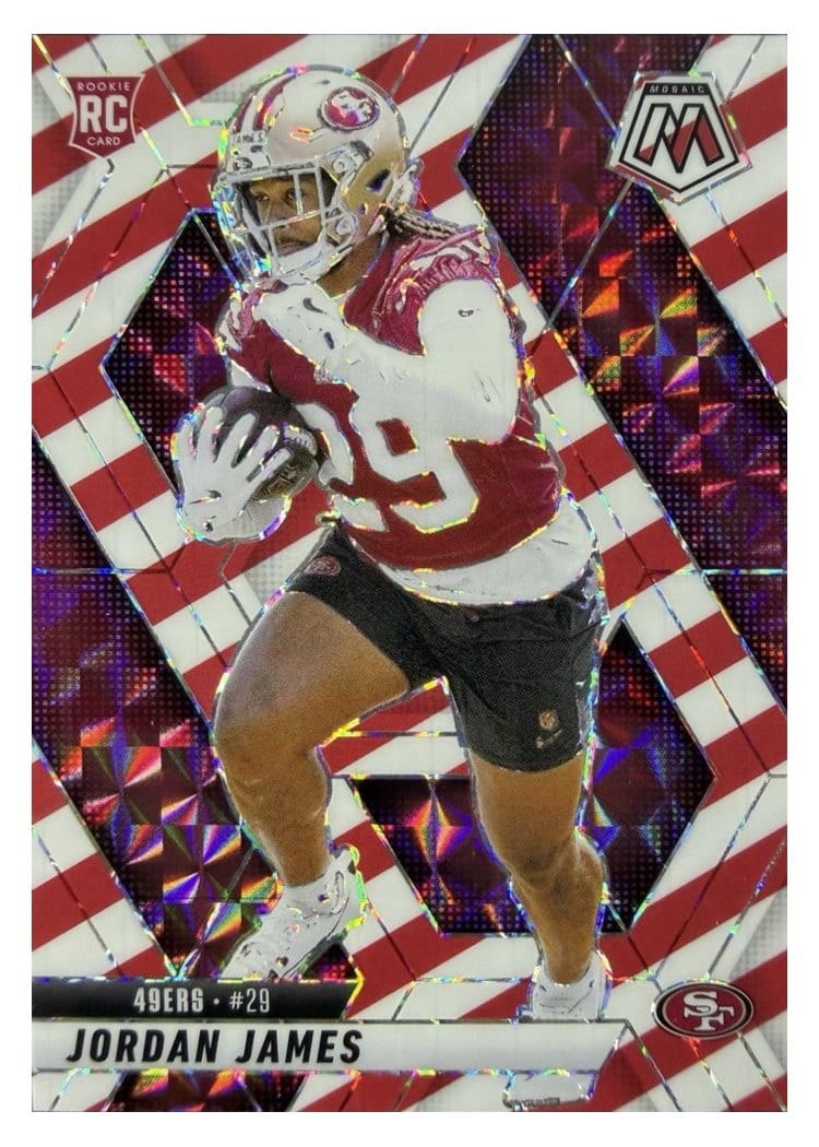 2025 Panini Mosaic Base Set Jordan James #370 card
