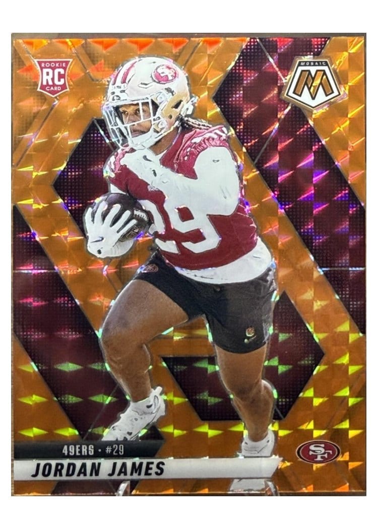 2025 Panini Mosaic Base Set Jordan James #370 card