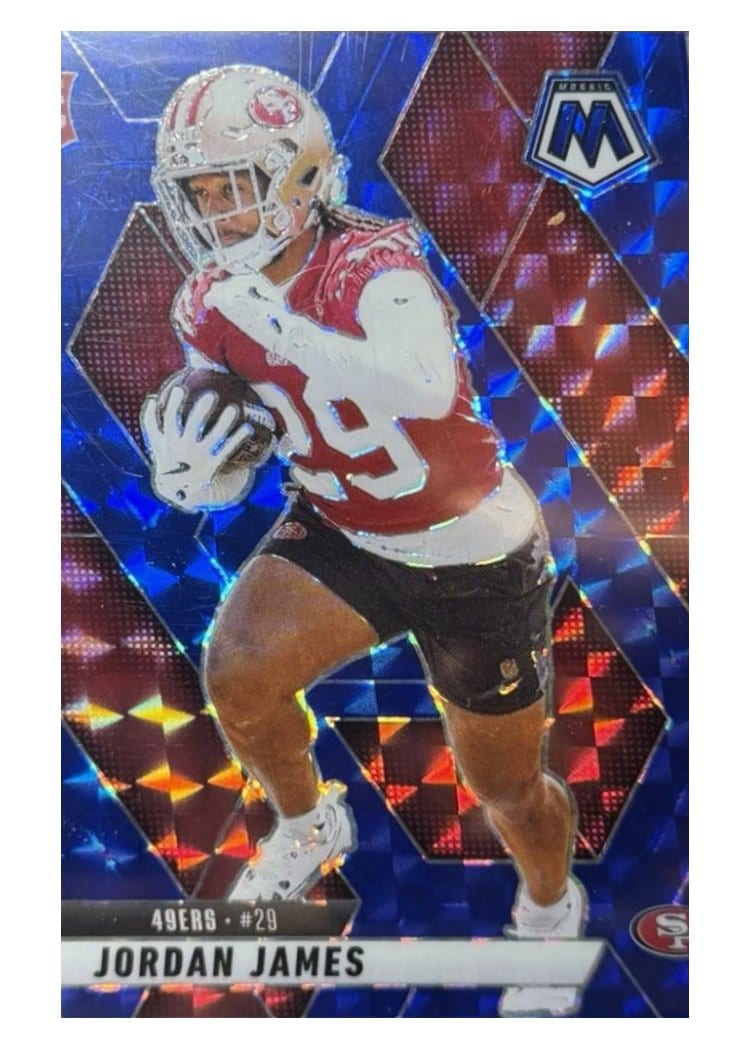 2025 Panini Mosaic Base Set Jordan James #370 card
