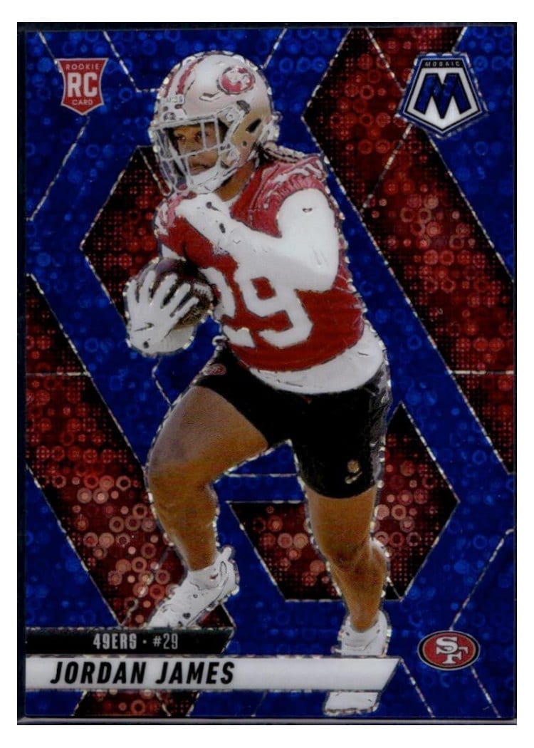 2025 Panini Mosaic Base Set Jordan James #370 card
