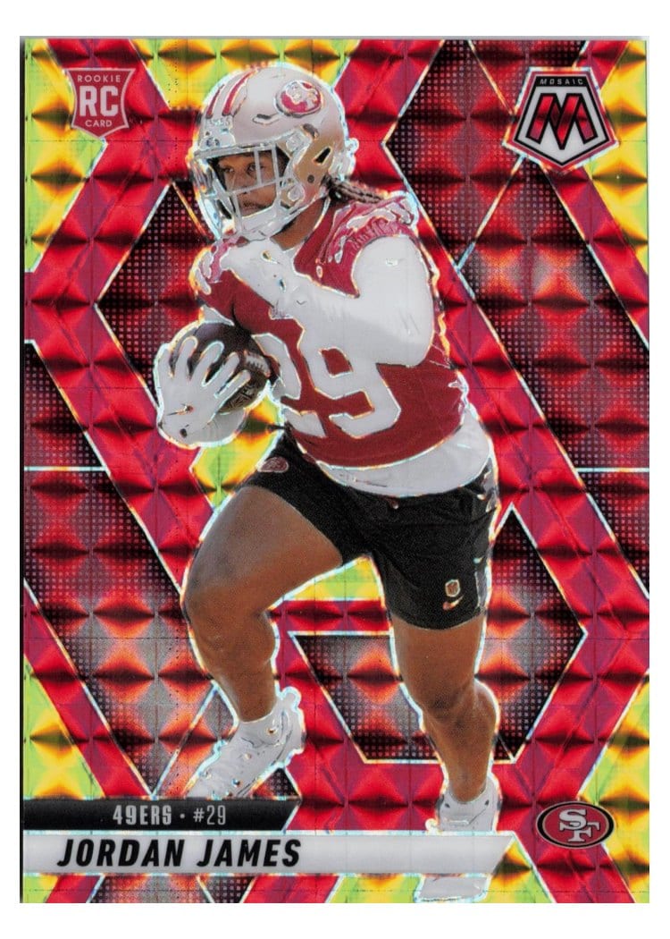 2025 Panini Mosaic Base Set Jordan James #370 card