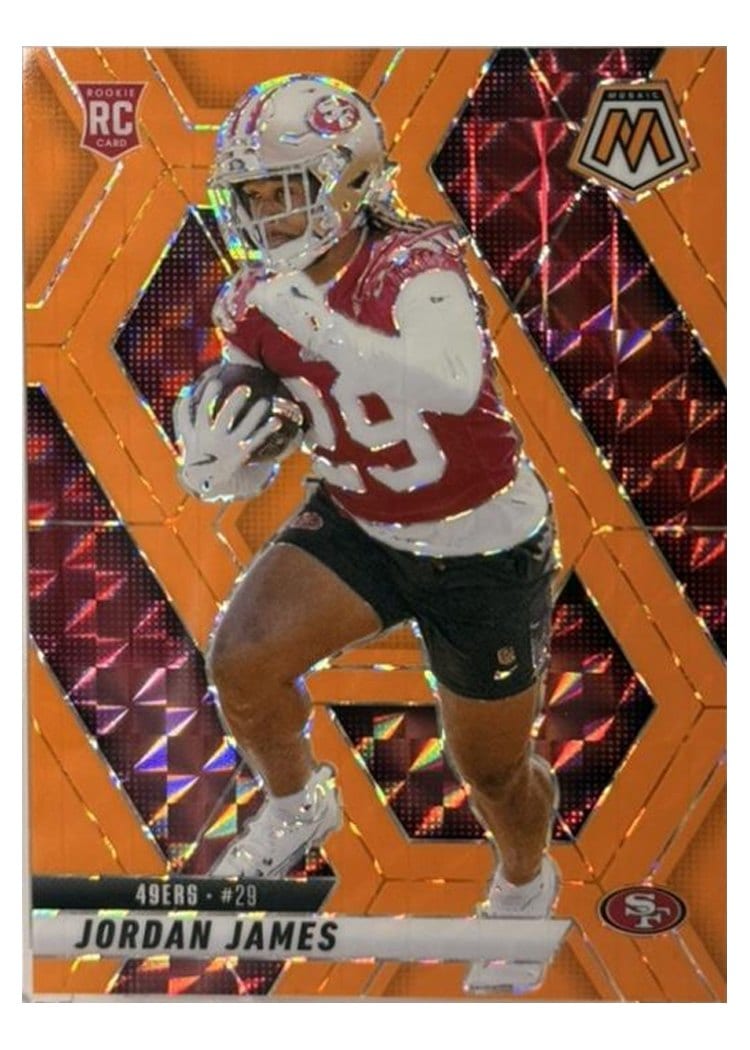 2025 Panini Mosaic Base Set Jordan James #370 card