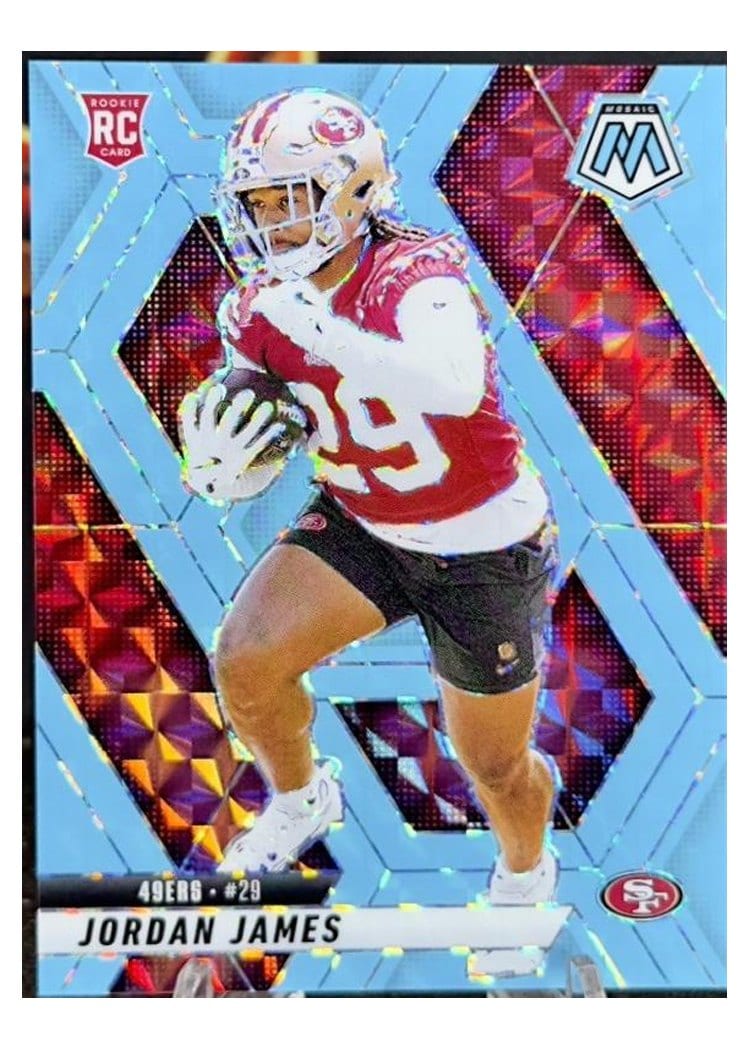 2025 Panini Mosaic Base Set Jordan James #370 card