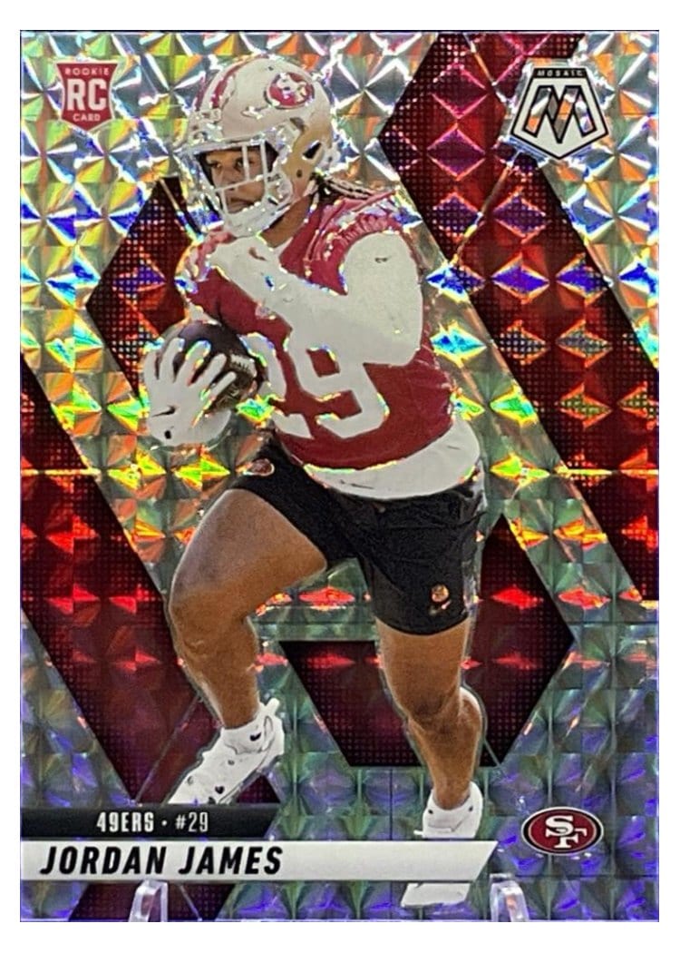 2025 Panini Mosaic Base Set Jordan James #370 card