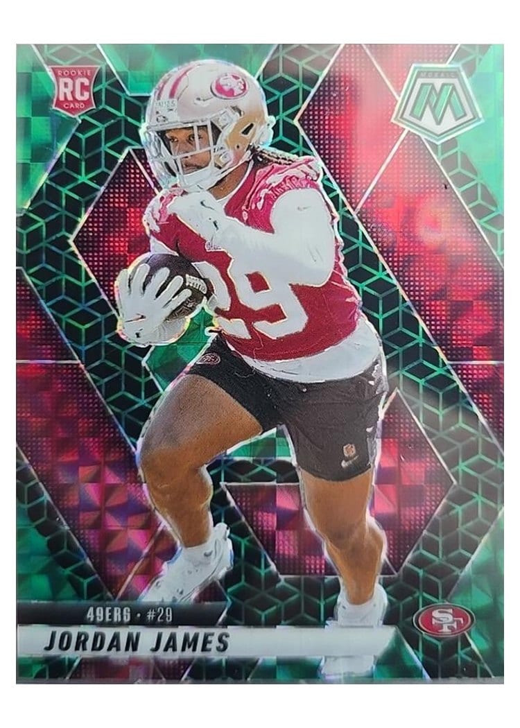 2025 Panini Mosaic Base Set Jordan James #370 card
