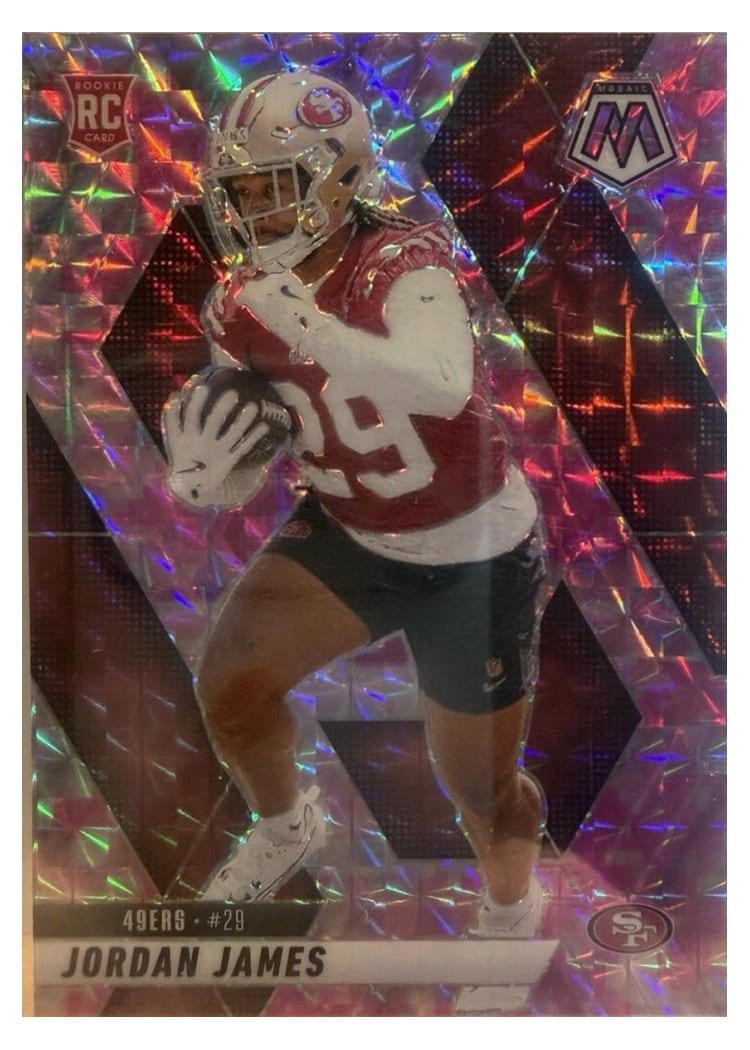 2025 Panini Mosaic Base Set Jordan James #370 card