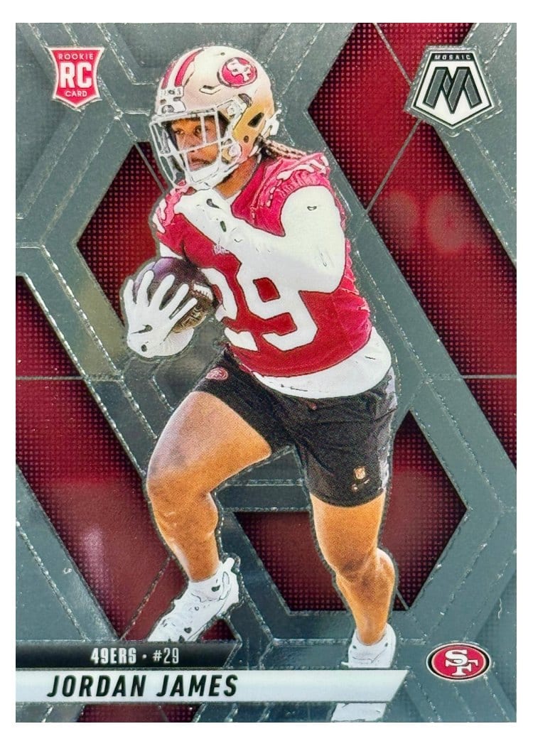 2025 Panini Mosaic Base Set Jordan James #370 card