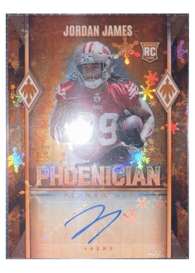 2025 Panini Phoenix Base Set Jordan James Winter Autograph #220 card