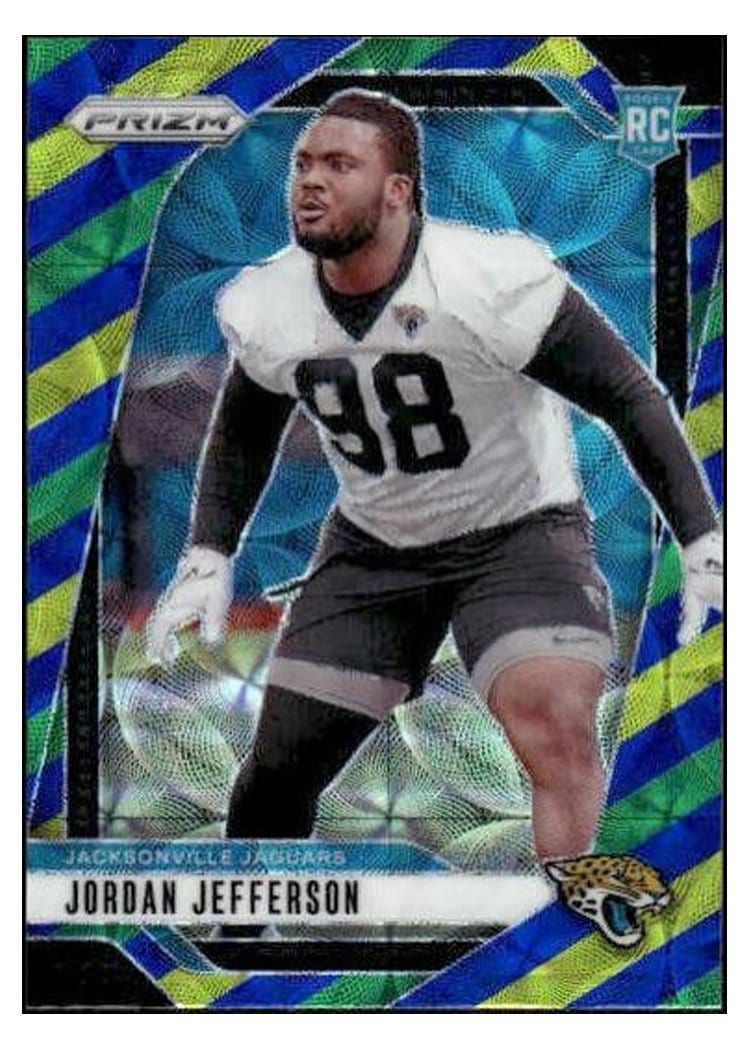 2024 Panini Prizm Base Set Jordan Jefferson Choice Blue Yellow Green #358 card