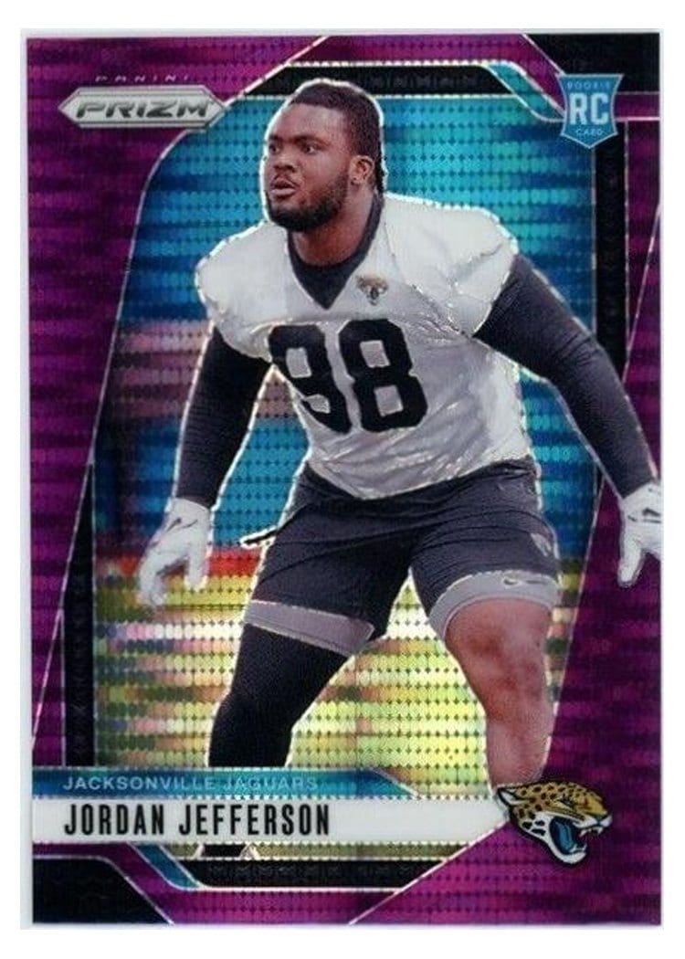 2024 Panini Prizm Base Set Jordan Jefferson Purple Pulsar #358 card