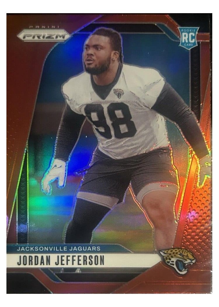 2024 Panini Prizm Base Set Jordan Jefferson Red #358 card