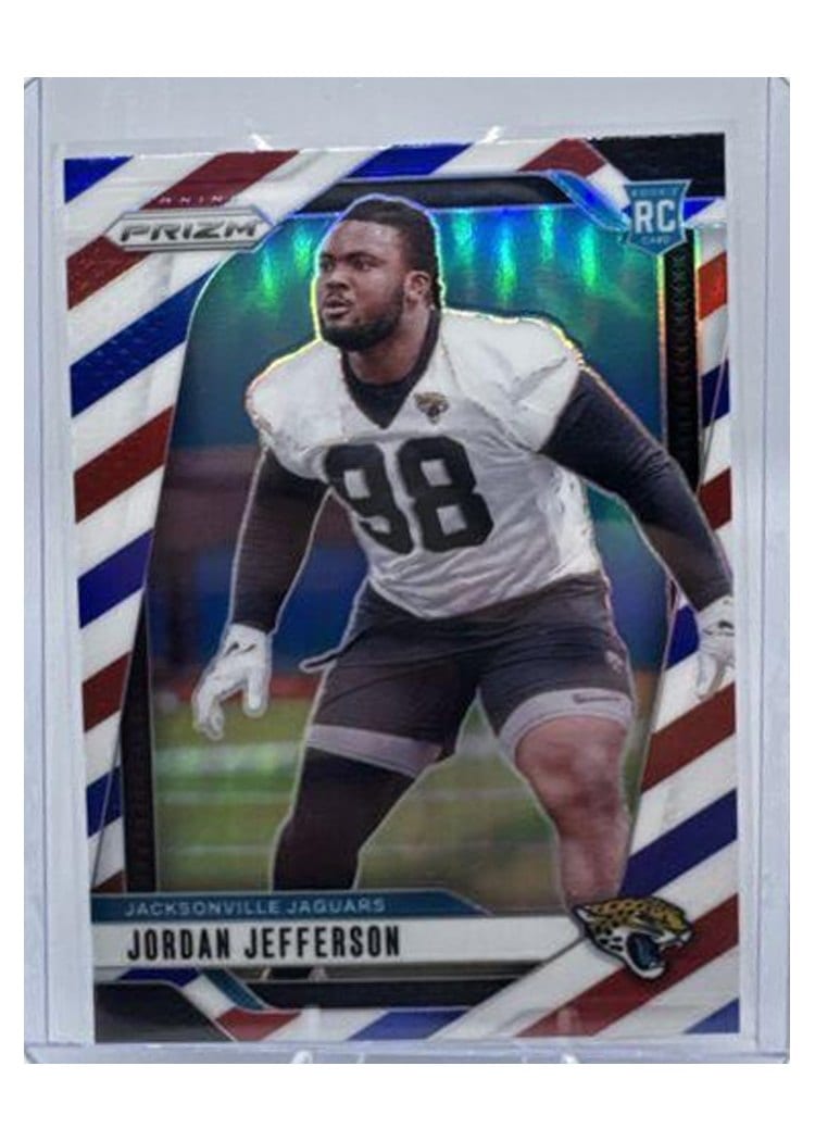 2024 Panini Prizm Base Set Jordan Jefferson Red White Blue #358 card