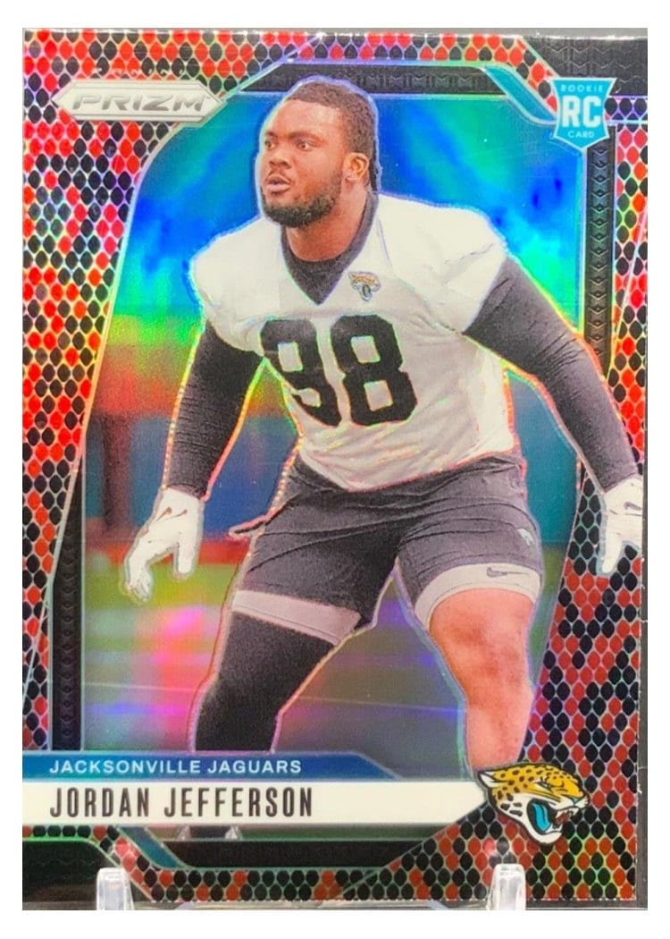 2024 Panini Prizm Base Set Jordan Jefferson Snakeskin #358 card