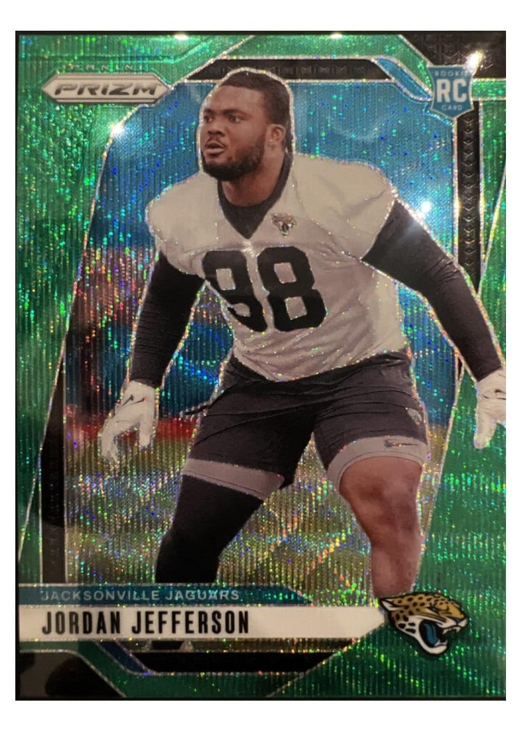 2024 Panini Prizm Base Set Jordan Jefferson Green Wave #358 card
