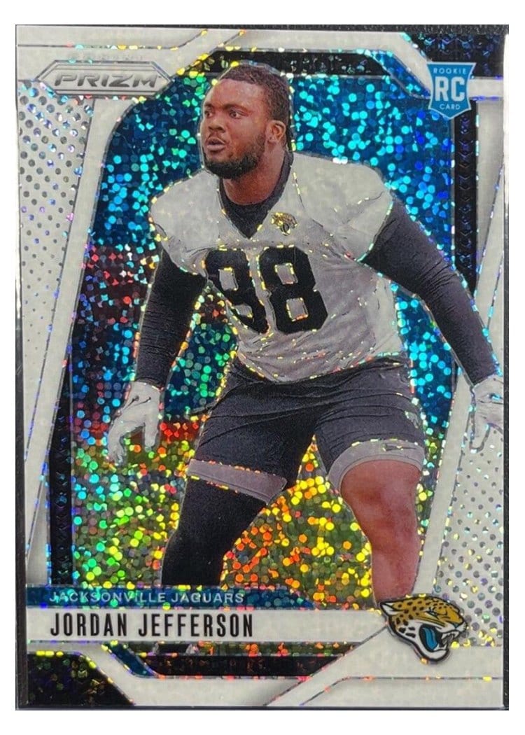 2024 Panini Prizm Base Set Jordan Jefferson White Sparkle #358 card