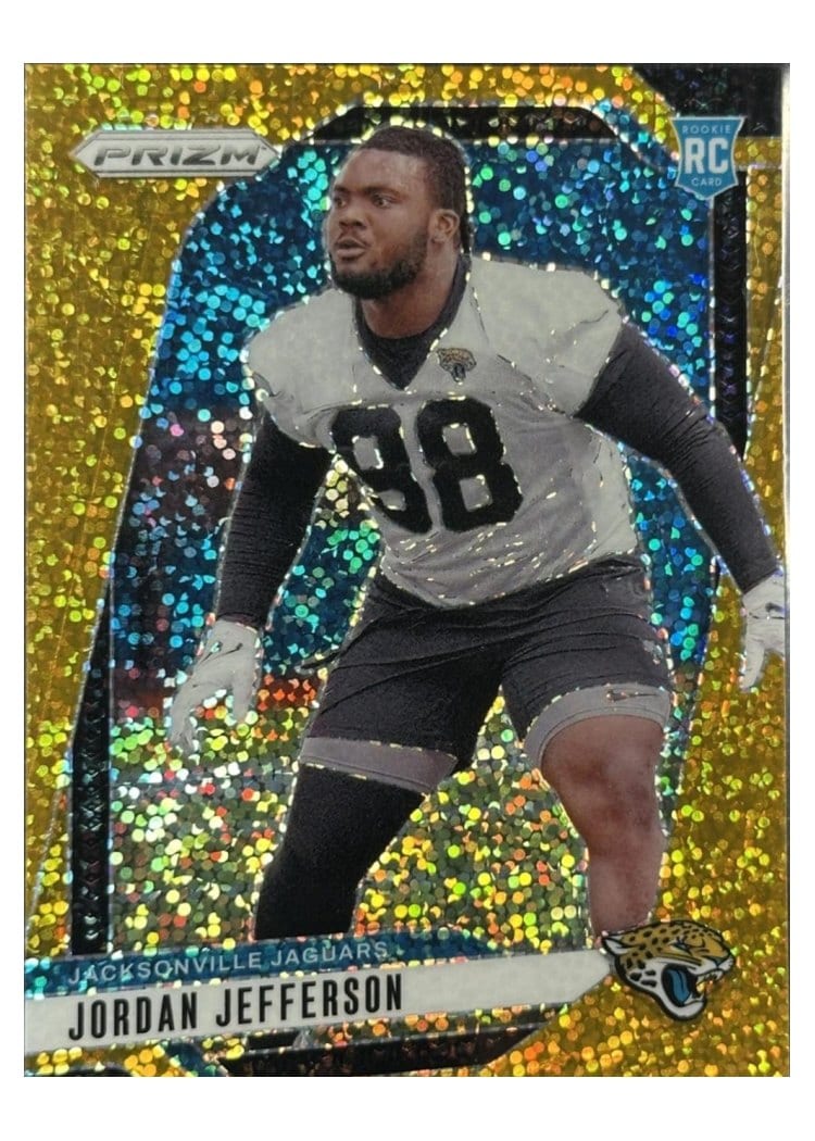 2024 Panini Prizm Base Set Jordan Jefferson Gold Sparkle #358 card