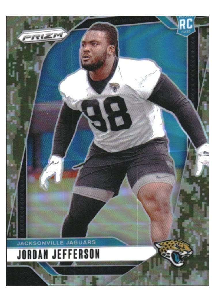 2024 Panini Prizm Base Set Jordan Jefferson Forest Camo #358 card