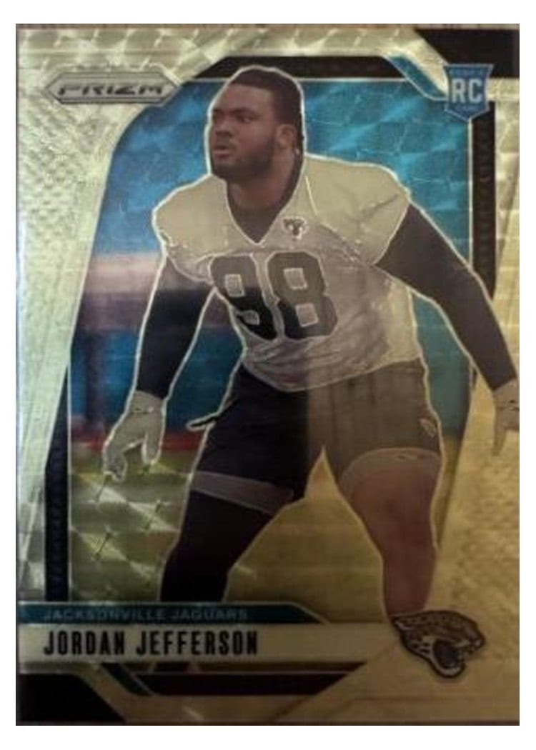 2024 Panini Prizm Base Set Jordan Jefferson Gold Vinyl #358 card