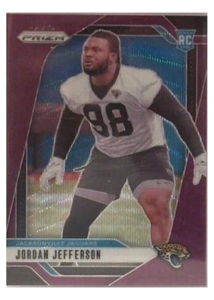 2024 Panini Prizm Base Set Jordan Jefferson Purple Wave #358 card
