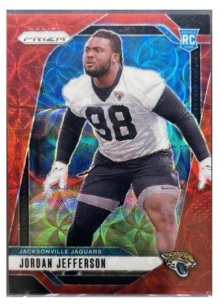 2024 Panini Prizm Base Set Jordan Jefferson Choice Red #358 card