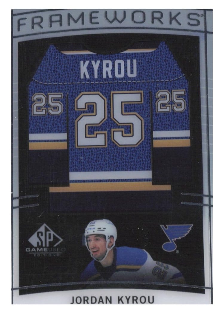 2024-25 SP Game Used Frameworks Jordan Kyrou #F-JK card