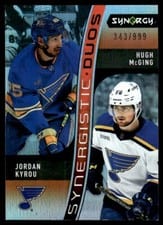 2023-24 Upper Deck Synergy Synergistic Duos Jordan Kyrou/Hugh McGing #SD-17* card