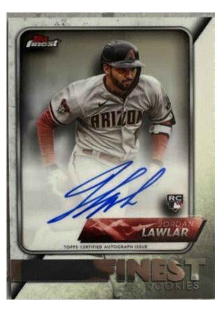 2024 Finest Rookies Autographs Jordan Lawlar #FR-JL card