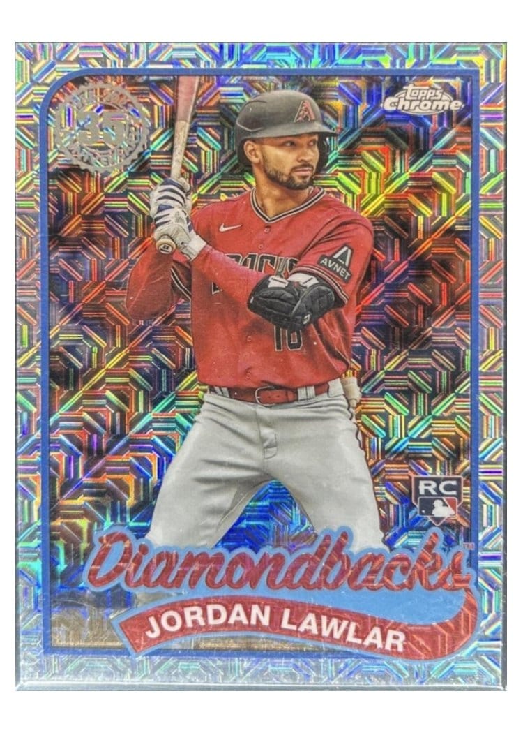 2024 Topps 1989 Topps Baseball 35th Anniversary Chrome (Series One) Jordan Lawlar #T89C-100 card