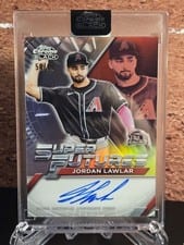 2025 Topps Chrome Black Super Futures Autographs Jordan Lawlar #FSA-JLA card