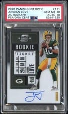 2020 Panini Contenders Optic Jordan Love #111 card