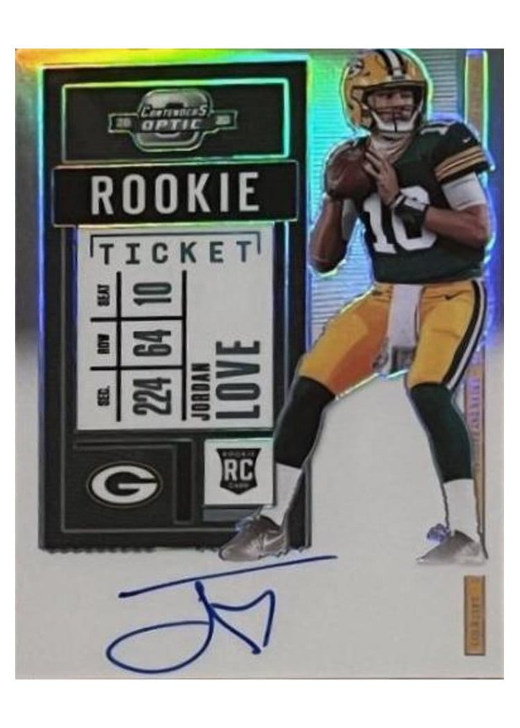 2020 Panini Contenders Optic Base Set Jordan Love #111 card