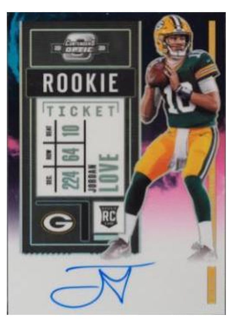 2020 Panini Contenders Optic Base Set Jordan Love #111 card