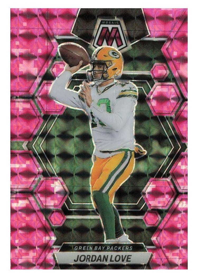 2023 Panini Mosaic Base Set Jordan Love #83 card