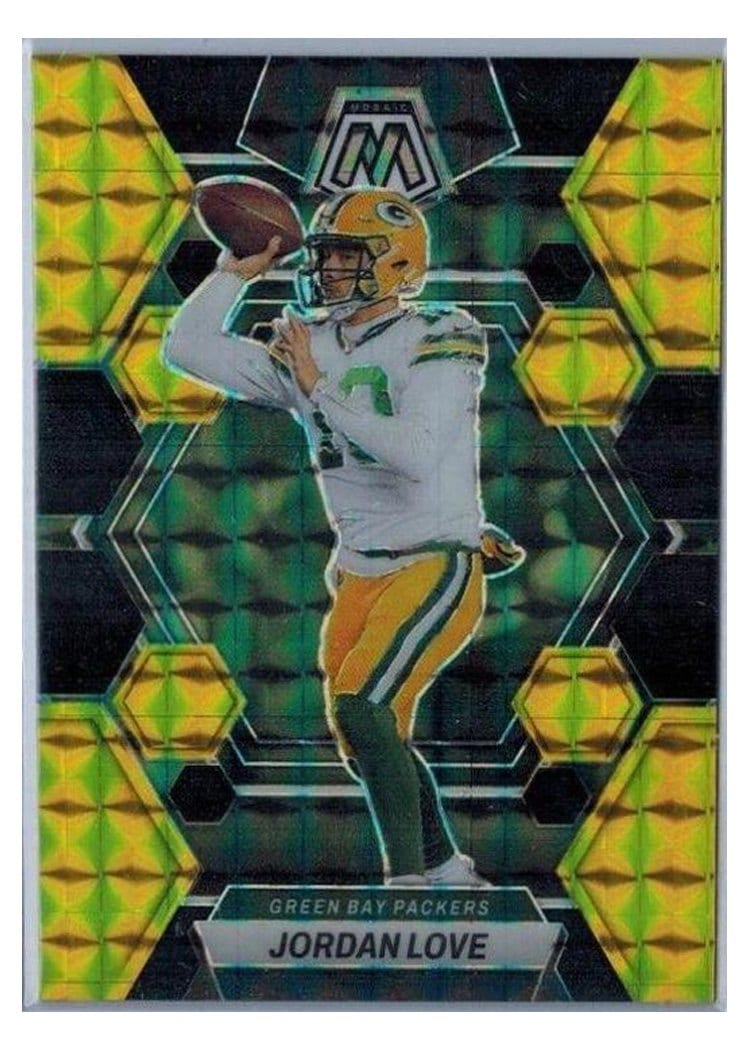 2023 Panini Mosaic Base Set Jordan Love #83 card