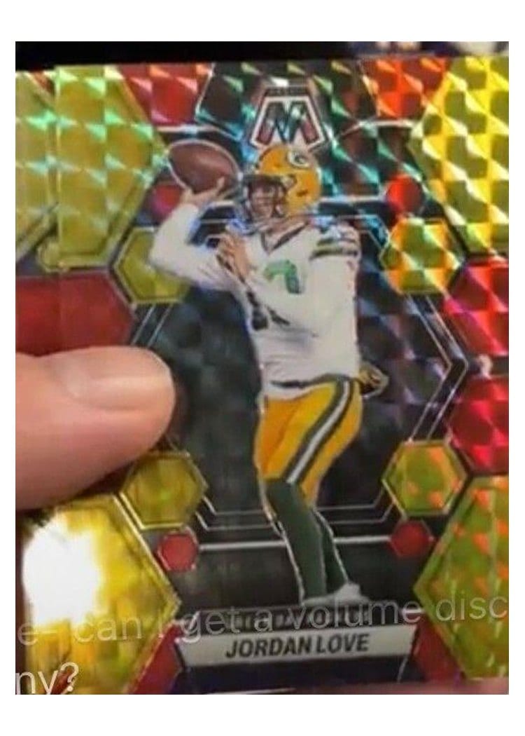 2023 Panini Mosaic Base Set Jordan Love #83 card