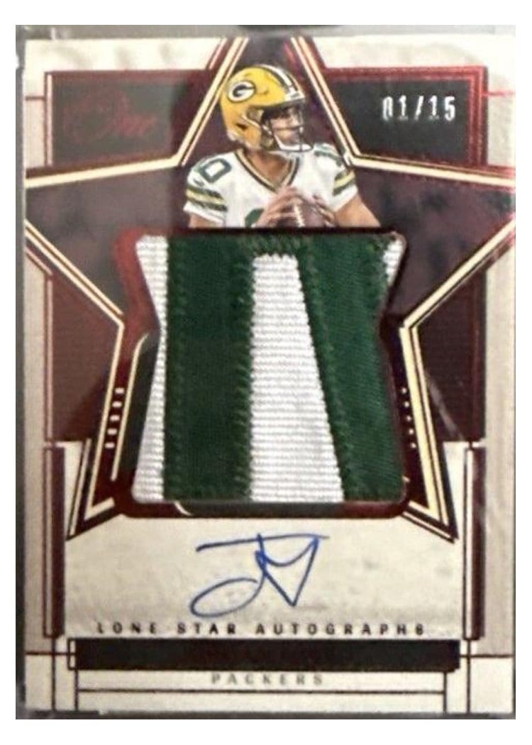 2023 Panini One Lone Star Autographs Jordan Love #89 card